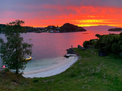 Natural landscape, Sea view, Sunset