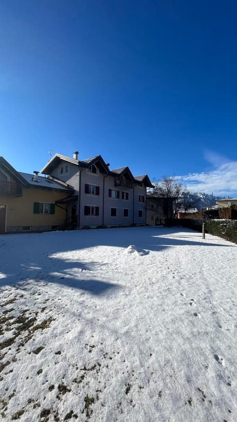 Property building, Day, Winter, Garden view