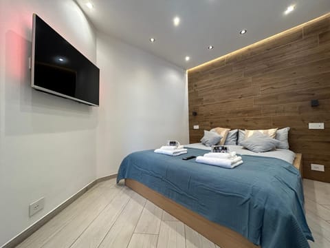 Bed, TV and multimedia, Photo of the whole room, Bedroom