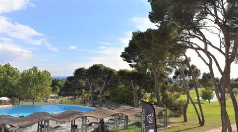 Natural landscape, Pool view, Swimming pool, sunbed