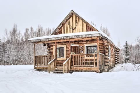 Snowshoe Cabin with Gas Grill Fish and Hike! House in Big Lake
