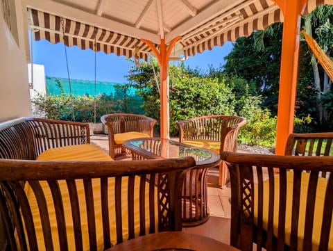 Patio, Natural landscape, Living room, Dining area