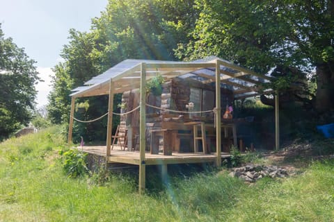 3 Bell Tents & Remote Wood Cabin - Sleeps 12 House in Wales