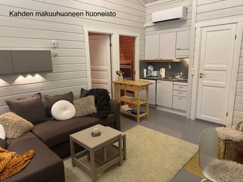 Kitchen or kitchenette, Living room, Seating area