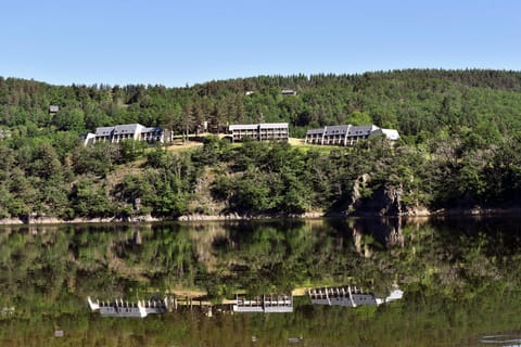 Property building, Natural landscape, Lake view