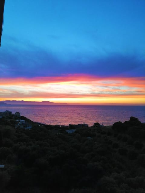 Natural landscape, Sea view, Sunset