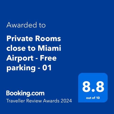 Private Rooms close to Miami Airport - Free parking - 01 Vacation rental in Miami