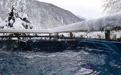 Natural landscape, Winter, Hot Tub, Balcony/Terrace, Mountain view