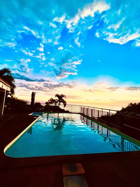 Natural landscape, Pool view, Sunset