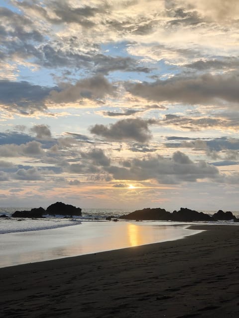 Natural landscape, Beach, Sunset