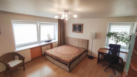 Bed, Living room, Photo of the whole room