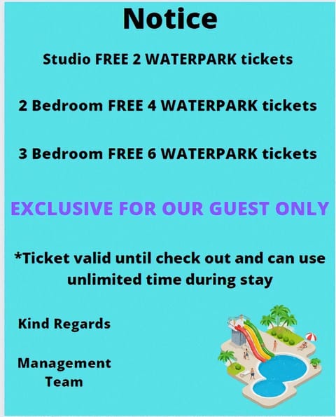 Melaka Town Area Top 1 Family Lovers Water Themepark Suites By GGM Condo in Malacca