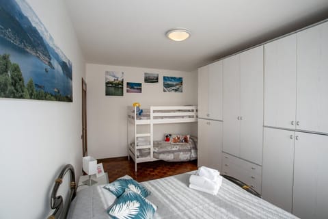 Bed, Bedroom, bunk bed, wardrobe