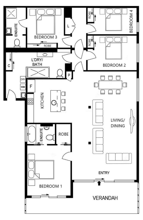 Floor plan, Food