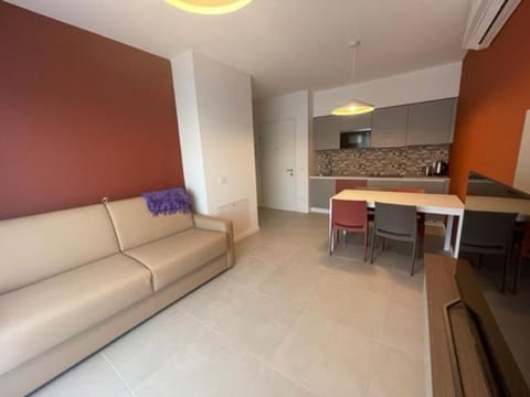 Living room, kitchen