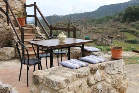 Patio, Natural landscape, Winter, Dining area, Mountain view