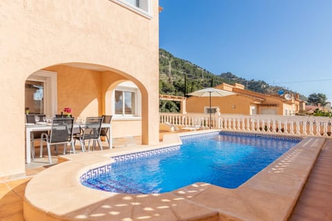 Property building, Living room, Swimming pool