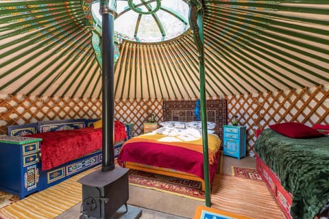 Wellstone Yurts - Red Kite Luxury tent in Clydau