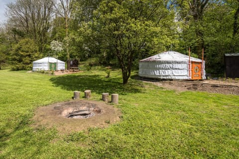 Wellstone Yurts - Red Kite Luxury tent in Clydau