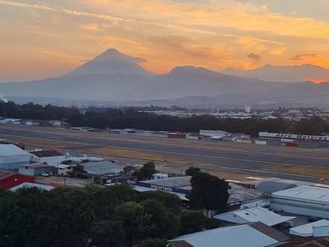 Amazing Volcano Views in front of airport Condo in Guatemala City