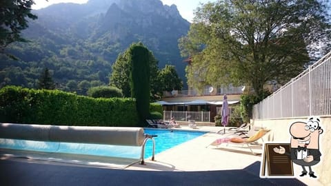 Patio, Pool view