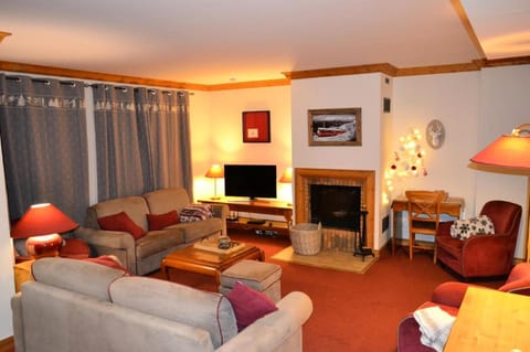 Bed, TV and multimedia, Living room, fireplace, furniture