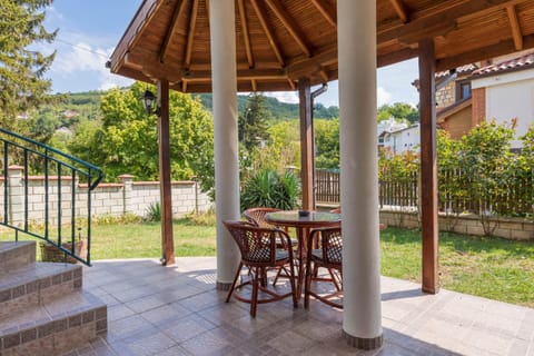 Property building, Garden, Seating area