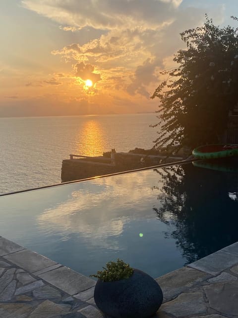 Sea view, Swimming pool, Sunset