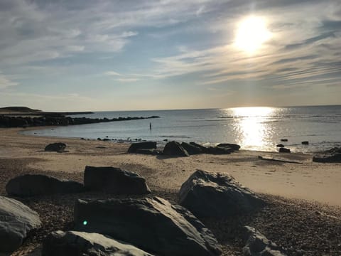 Nearby landmark, Natural landscape, Beach, Sunset