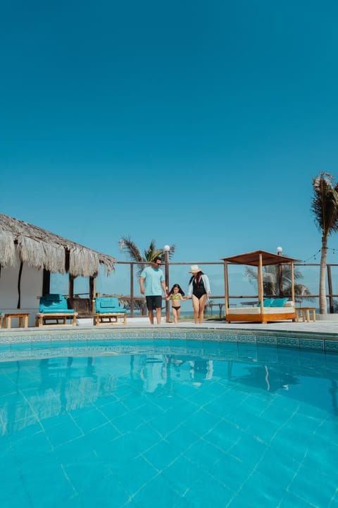 People, Pool view, Swimming pool, group of guests, sunbed