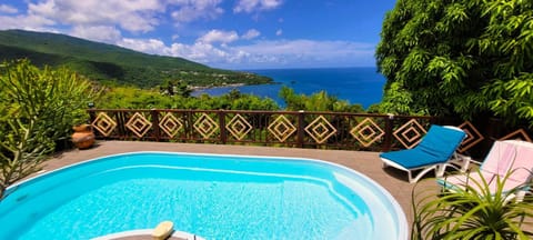 Natural landscape, Mountain view, Pool view, Sea view, Swimming pool, sunbed