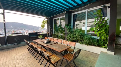 Day, Natural landscape, View (from property/room), Balcony/Terrace, Dining area, Mountain view