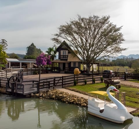 Property building, Natural landscape, Lake view