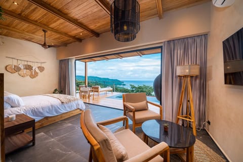 Living room, Seating area, Mountain view, Sea view