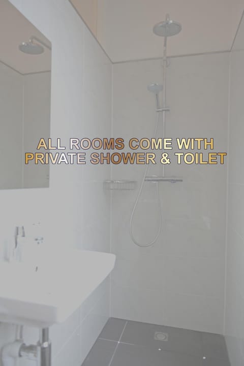 Shower, Bathroom, Text overlay