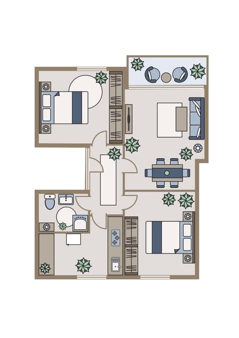 Family-Apartment mit Balkon, Küche, Parkplatz & Waschmaschine Condo in Offenburg