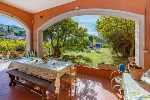 Patio, Spring, Day, Dining area, Garden view