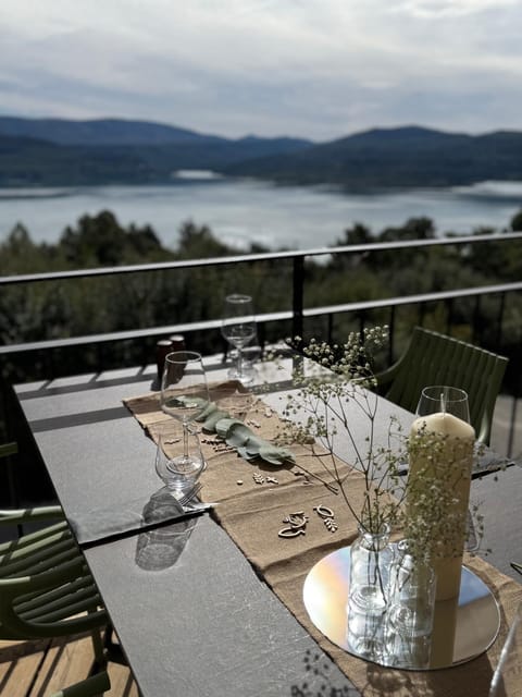 Natural landscape, View (from property/room), Dining area, Lake view