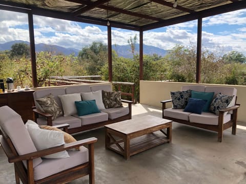 Living room, Seating area, Mountain view