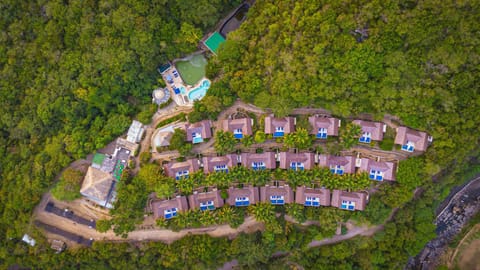 Property building, Natural landscape, Bird's eye view