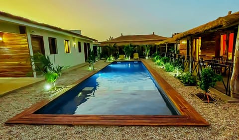 Swimming pool, Sunset