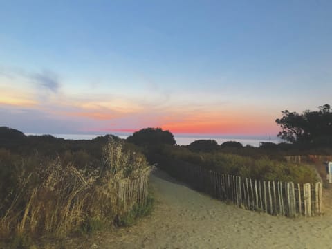 Natural landscape, Beach, Sea view, Sunset