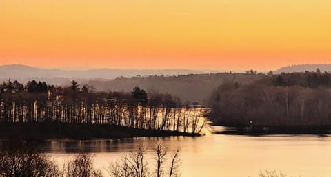 Natural landscape, Lake view, Sunset