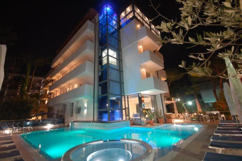 Night, Swimming pool, Swimming pool