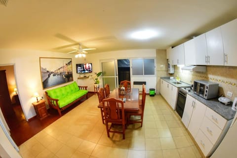 Kitchen or kitchenette, Living room, Dining area