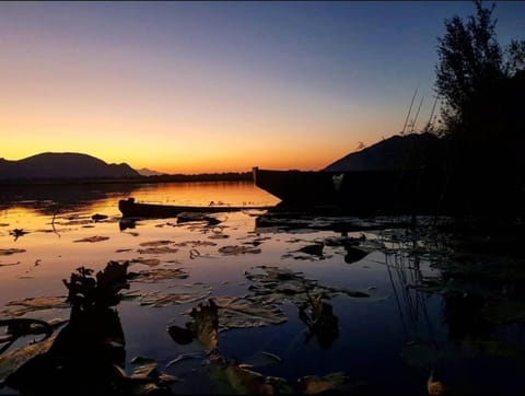 Natural landscape, Lake view, Sunset