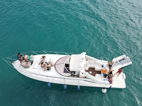 White Eagle Cruises Sani Beach Docked boat in Halkidiki