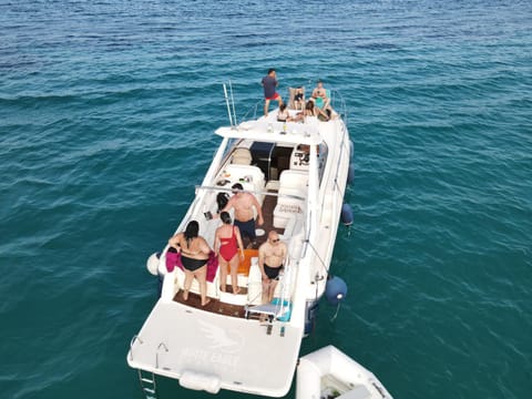 White Eagle Cruises Sani Beach Docked boat in Halkidiki
