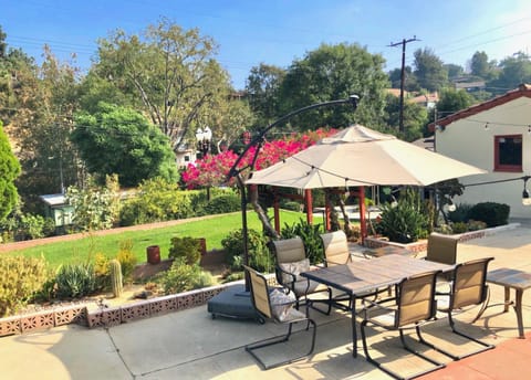 Patio, Natural landscape, Garden view