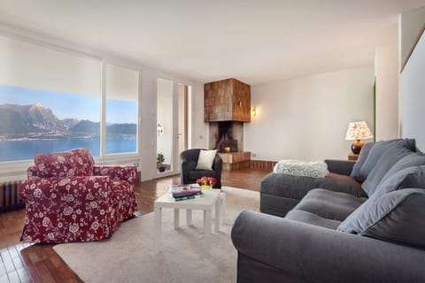 Natural landscape, Living room, Seating area, Mountain view